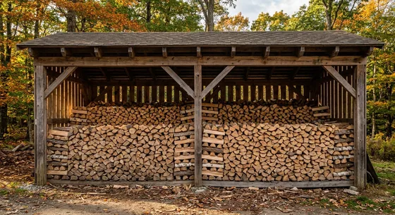Укладка дров в Брянске, переулок Тенистая, 37