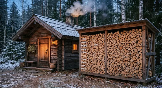 Укладка дров в Брянске, улица Кооперативная, 3
